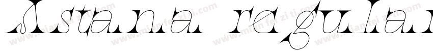 Astana regular itali字体转换